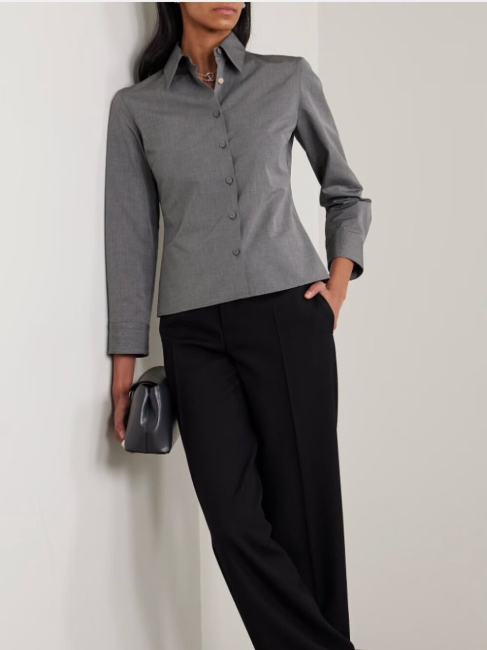 NWT Calvin Klein Collection Daisy cotton-poplin shirt, size 44
